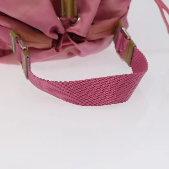 PRADA Hand Bag Nylon Pink Silver Auth ar13470 - Picture 7 of 14